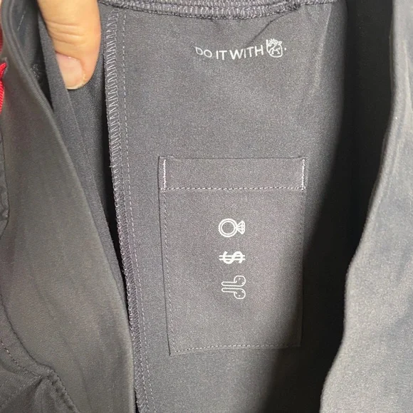 Figs Women's Gray Pants with Red Accents SZ L - Picture 13 of 13